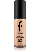 flormar Perfect Coverage Mat Touch Foundation mattító alapozó kombinált és zsíros bőrre árnyalat 308 Fair Ivory 30 ml