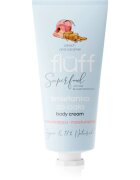 Fluff Superfood Peach & Caramel hidratáló testkrém Aloe & Sweet Almond Oil 150 ml