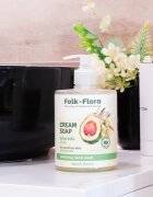 Folk & Flora Avocado & Olive folyékony szappan az érzékeny bőrre 500 ml