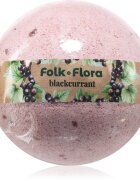 Folk & Flora Blackcurrant fürdőgolyó frissítő hatással 130 g