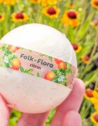 Folk & Flora Citrus fürdőgolyó frissítő hatással 130 g