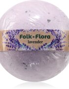 Folk & Flora Lavender fürdőgolyó nyugtató hatással 130 g