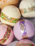 Folk & Flora Lavender fürdőgolyó nyugtató hatással 130 g