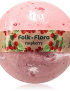 Folk & Flora Raspberry fürdőgolyó 130 g