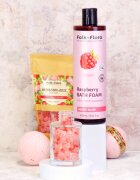 Folk & Flora Raspberry fürdőgolyó 130 g