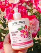 Folk & Flora Rosehip & Hawthorn krémes folyékony szappan az érzékeny bőrre 500 ml