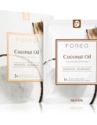 FOREO Farm to Face Sheet Mask Coconut Oil tápláló gézmaszk 3x20 ml