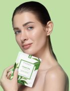 FOREO Farm to Face Sheet Mask Green Tea arcmaszk nyugtató hatással kombinált bőrre 3x20 g