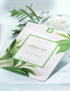 FOREO Farm to Face Sheet Mask Green Tea arcmaszk nyugtató hatással kombinált bőrre 3x20 g