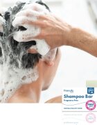 Friendly Soap Natural Shampoo Bar Fragrance Free természetes szappan hajra parfümmentes 7x95 g