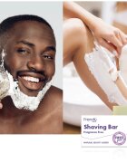 Friendly Soap Shaving Bar Fragrance Free természetes szappan borotválkozáshoz parfümmentes 7x95 g