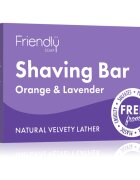Friendly Soap Shaving Bar Orange & Lavender természetes szappan borotválkozáshoz 95 g