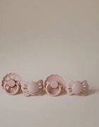 FRIGG Baby's First Pacifier​ Floral heart cumi Blush