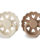 FRIGG Fairytale Round Silicone 2-Pack Size 1 cumi The Ugly Duckling/The Emperors New Clothes 2 db