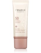 Frudia Sun Bare Skin Foundation ásványi védő fluid arcra egységesíti a bőrszín tónusait SPF 50 40 g