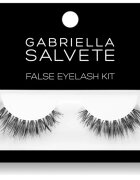 Gabriella Salvete False Eyelash Kit műszempillák ragasztóval típus Basic Black 1 db