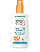 Garnier Ambre Solaire Advanced Sensitive Kids Naptej spray formában SPF 50+ 150 ml