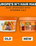 Garnier Fructis Papaya Hair Food hajpakolás töredezett károsult hajra 400 ml