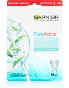 Garnier Pure Active szövet arcmaszk tisztító hatással 28 g