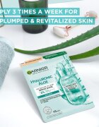 Garnier Textil Masks Hyaluronic Aloe hidratáló gézmaszk aloe verával 28 g