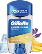 Gillette Champion Gold Antiperspirant Clear Gel zselés izzadásgátló uraknak 70 ml