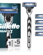 Gillette Mach3 borotva + tartalék pengék 5 db