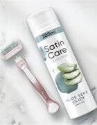 Gillette Satin Care borotválkozási gél hölgyeknek Aloe Vera 200 ml