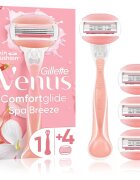 Gillette Venus ComfortGlide Spa Breeze Női borotva + cserepenge 4 db