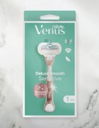 Gillette Venus Deluxe Smooth Sensitive borotva + tartalék pengék RoseGold 3 db