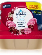 Glade Luscious Cherry & Peony illatos gél fürdőszobába 180 g
