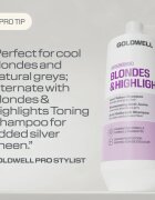 Goldwell Dualsenses Blondes & Highlights Anti-Yellow Shampoo sampon semlegesíti a sárgás tónusokat 1000 ml