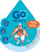 GoWipes Anti-Bacterial Effect frissítő nedves törlőkendők antibakteriális hatású 10x8 db