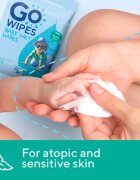 GoWipes Baby Wet Wipes finom nedves törlőkendők gyermekeknek nagyon száraz érzékeny és atópiás bőrre 24 db