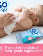 GoWipes Baby Wet Wipes nedves törlőkendők gyermekeknek születéstől kezdődően 24 db