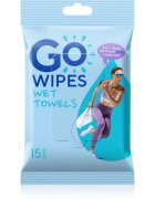 GoWipes Wet Towels frissítő nedves törlőkendők 26x20 cm 15 db