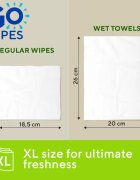 GoWipes Wet Towels frissítő nedves törlőkendők 26x20 cm 15 db