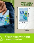 GoWipes Wet Towels frissítő nedves törlőkendők 26x20 cm 15 db