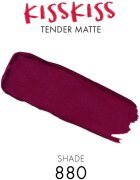 GUERLAIN KissKiss Tender Matte Ultra matt hosszantrató rúzs árnyalat 880 Caress Plum 2.8 g