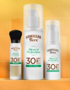 Hawaiian Tropic Mineral Protection Powder Brush vízálló és védő napozó púder SPF 30 4.25 g