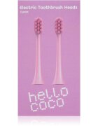 Hello Coco Electric Toothbrush Heads Pink csere fejek a fogkeféhez 2 db