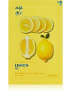 Holika Holika Pure Essence Lemon arcmaszk bőrpuhító és frissítő hatással C vitamin 20 ml