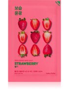 Holika Holika Pure Essence Strawberry fehérítő gézmaszk az egységes tónusú bőrért 23 ml