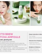 House of Hur Phyto Brew Matcha Ampoule hidratáló és nyugtató szérum az élénk bőrért 50 ml