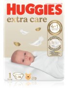 Huggies Extra Care Size 1 eldobható pelenkák 2-5 kg 26 db