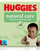 Huggies Natural Care tisztító törlőkendő 3x56 db