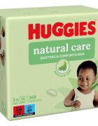 Huggies Natural Care tisztító törlőkendő 3x56 db