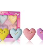 I Heart Revolution Fizzer Kit Hearts ajándékszett fürdőbe hölgyeknek 1 db