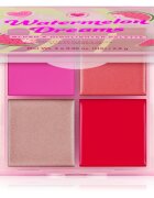I Heart Revolution Watermelon Dreams Blush & Highlighter Quad bőrélénkítő és arcpirosító sminkpaletta 4x2.8 g