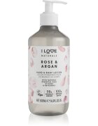 I Love Naturals Rose & Argan testápoló tej 500 ml