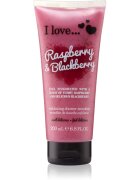 I Love Raspberry & Blackberry tusfürdő gél peeling hatással 200 ml